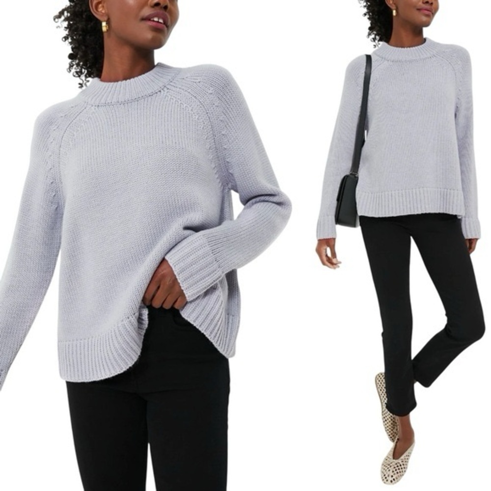 Tuckernuck Sweater Claude Crewneck Wool in Grey Medium